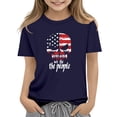 thumbnail image 2 of Babcutegg Cotton Girls Short Sleeve Tee With Playful Daddy’s Girl Graphic, Soft Round Neck Design, Lightweight And Breathable For Warm Weather Comfort Green Size 7, 2 of 5