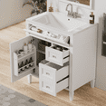 EUROCO 30" Bathroom Vanity with Sink,Modern Bathroom Dresser with 2 ...