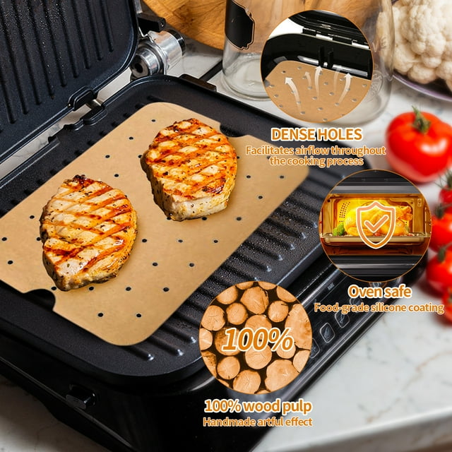 stanreset 100piece Disposable Paper Liner For Air Fryer Reliable And Convenient Solution Safe And Nontoxic 1Set