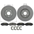 thumbnail image 7 of Front Brake Rotors & Ceramic Pads Kit for Honda Accord & Crosstour Goodyear, 7 of 7