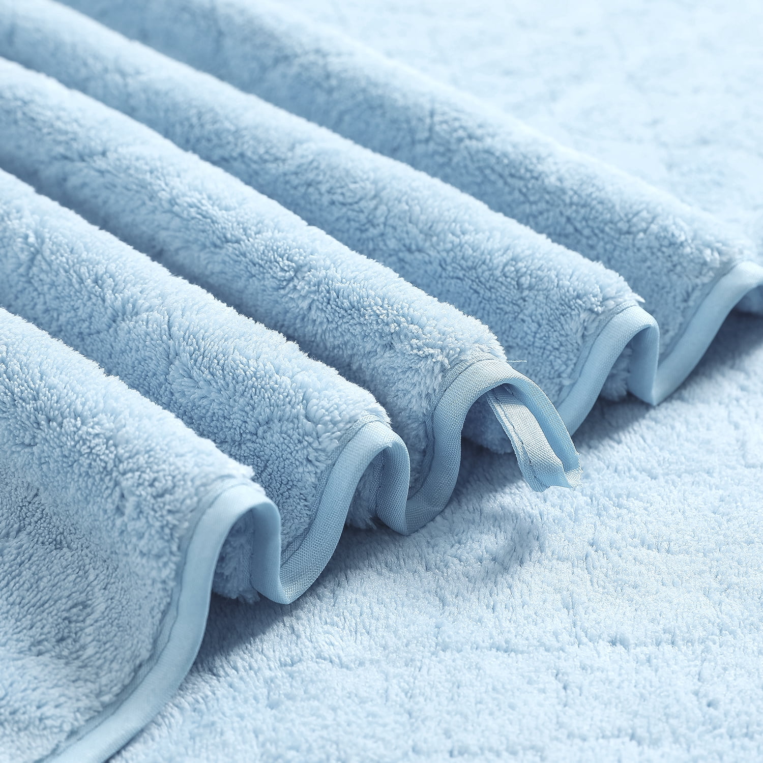 Green Essen 4 Pack Bath Towels Extra Large 35"x 70"Highly Absorbent Quick Dry Large Bath Towels Oversized Microfiber Bath Sheets Soft Bulk Towels for Bathroom Kitchen Spa Hotel Gym Pet(Blue)