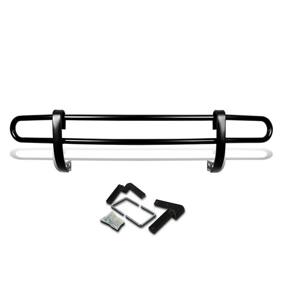 DNA Motoring RBG-019-BK For 2012 to 2015 Mercedes-Benz M-Class W166 Stainless Steel Double Bar Rear Bumper Protector Guard (Black) 13 14