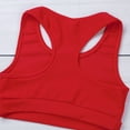 thumbnail image 5 of inlzdz Girls 2 Piece Gymnastics Sport Dance Outfit Racer Back Crop Top with Boyshort Athletic Dancewear Red 7-8, 5 of 6