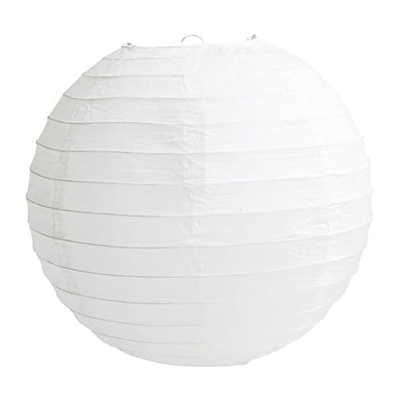 Tibvox 10/12in Ball Round Paper Lantern Hanging Lamp Shade Decoration for Wedding Party