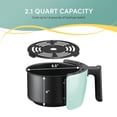 thumbnail image 3 of Compact Electric Hot Air Fryer Oil-Less Healthy Cooker with Timer and Temperature Controls 1000W 2.1 Quart Mint, 3 of 6