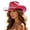 1-Pink825, variant on XIAOCHA Women's Sparkly Cowboy Hat Wide Brim Sun Protection Rodeo Cowgirlhat Outdoor Horse Riding Wide Brim Western Hat,Hot Pink