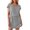 Grey, variant on HXWCHs Women's V Neck Casual Summer T Shirt and Short Skirt Street Style Outfit Set XXL White