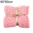 thumbnail image 5 of Hesroicy Hand Knitted Throw Blanket Thick Bulky Knitting Yarn Soft Warm Sleep Cover Mat, 5 of 8