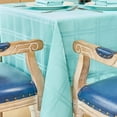 thumbnail image 5 of Rectangle Table Cloth Linen Farmhouse Tablecloth Waterproof Anti-Shrink Soft and Wrinkle Resistant Decorative Fabric Table Cover for Kitchen (Flaxen, 52" x 70" (4-6 Seats)), 5 of 6