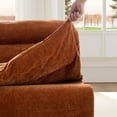 thumbnail image 6 of Miniyam Armless Lazy Sofa Modern with Backrest, Orange, 6 of 10