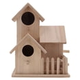 thumbnail image 2 of Casa de pájaros Nido Dox Casa de nido de madera Caja de pájaros Casa de pájaros de madera Decoración de jardín 1 Cola Casa de pájaros de madera, 2 of 8