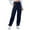 Dark Blue, variant on XINXIAOO Pants for Women Pants for Women Casual Trousers for Women Lightweight Pants Women Wide Legged Pants with Pockets Women Summer Pants