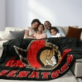 thumbnail image 2 of NHL Ottawa Senators Game Day Blanket, 66" x 90", 2 of 4