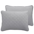 thumbnail image 4 of Juego de colcha reversible Easy-Going Full/Queen, gris claro y marfil, 4 of 8