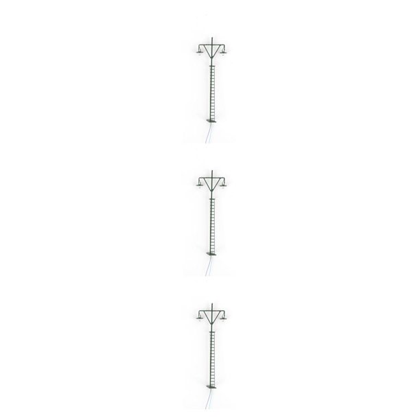 Ounissouiy Modelo de luz de vía férrea, modos blancos cálidos, manualidades, Mini poste de luz LED en miniatura, microaccesorios de construcción, Type1 NO1 Ounissouiy CBP495371