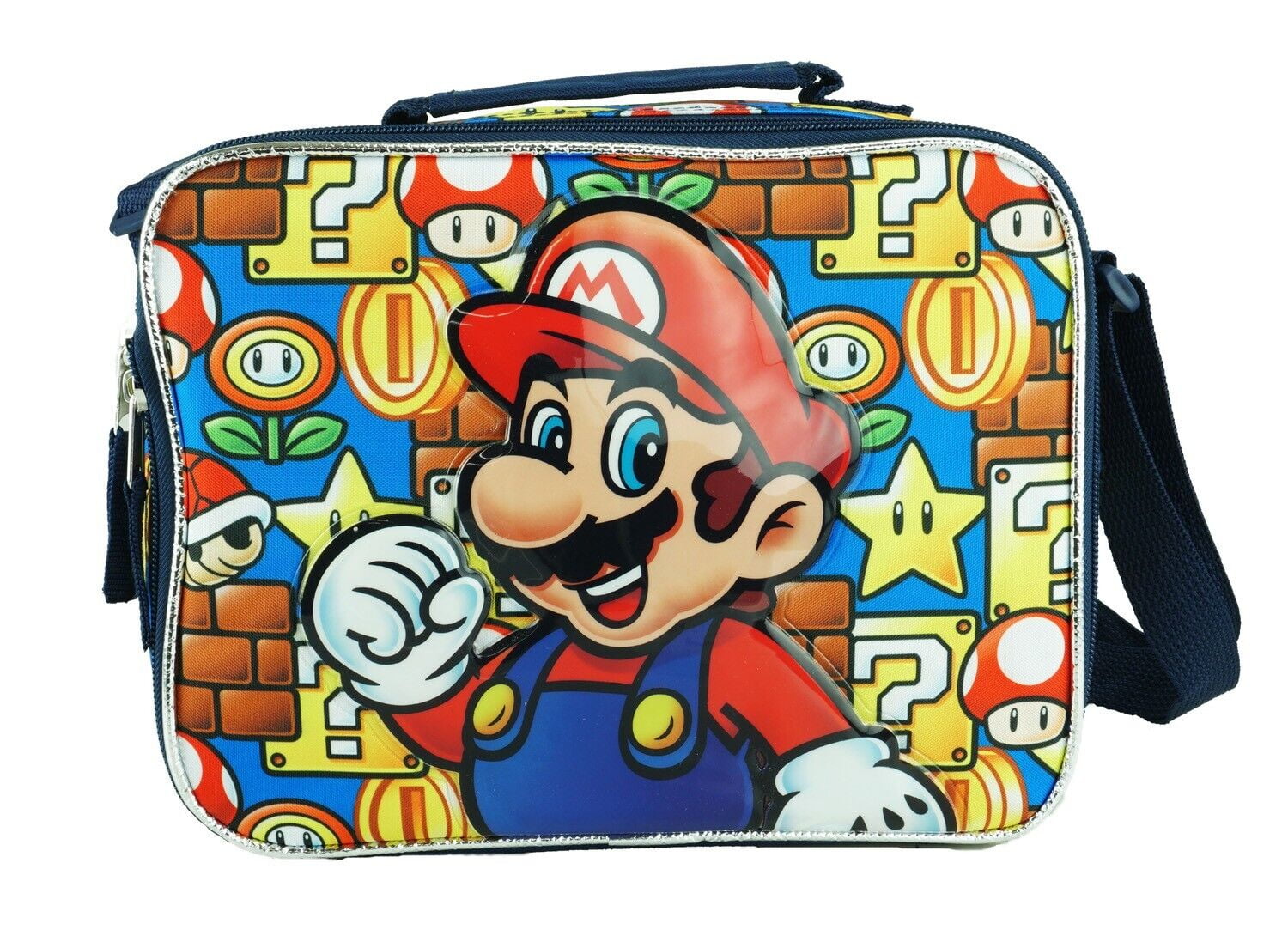 9.5" Super Mario Lunch Bag Mario Allover Lunch Box