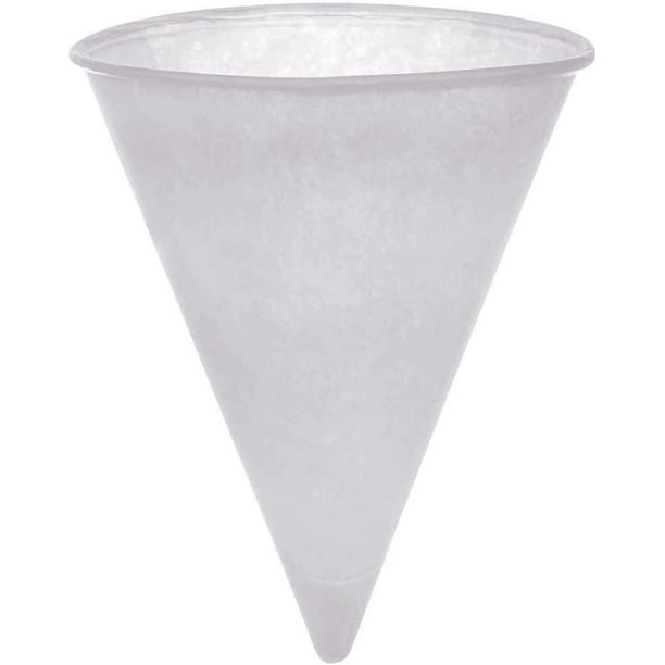 Cone Water Cups 4 Ounce 118 Milliliter by Genpak, 1000 Count, Paper