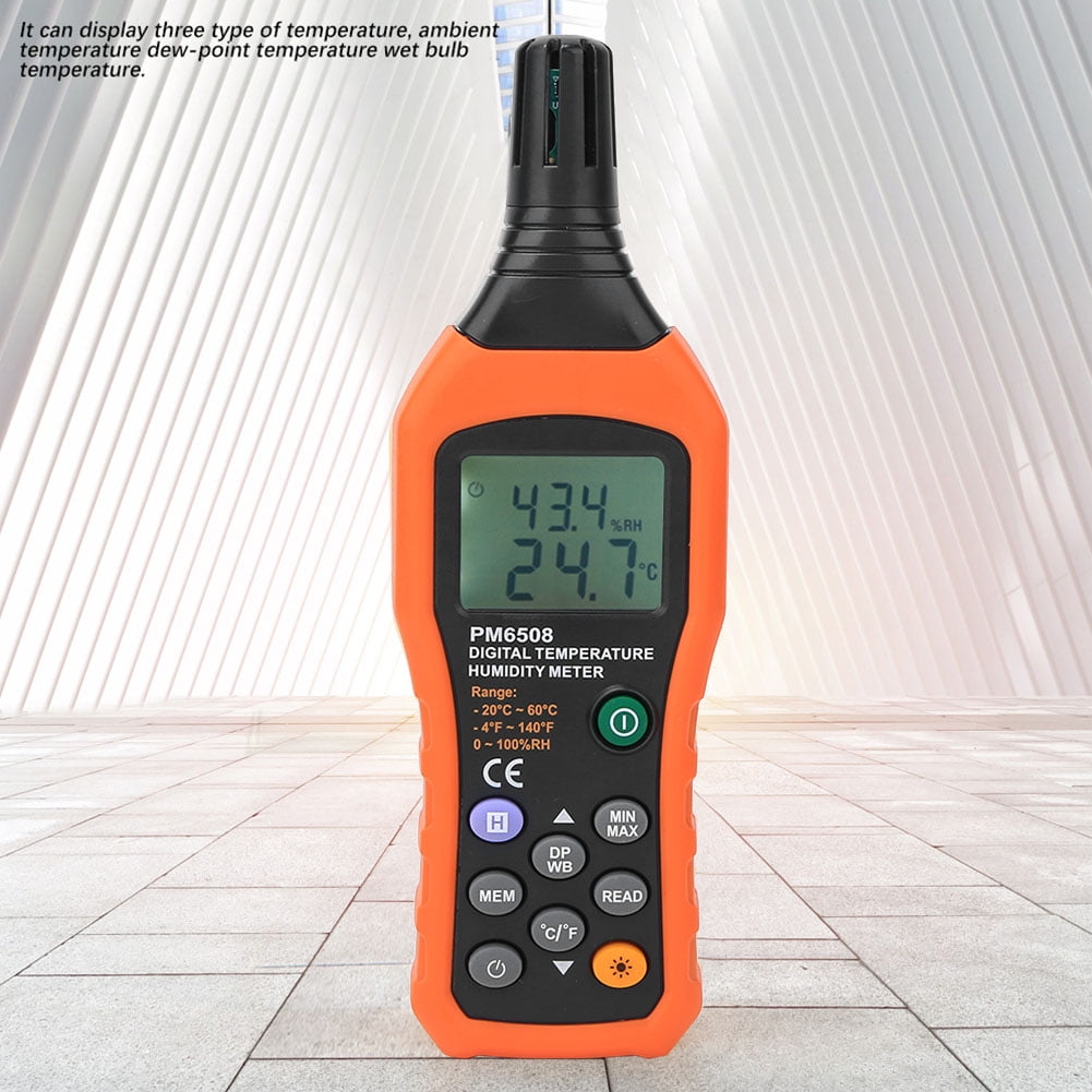 Temperature Thermometer, Storage Function Hygrometer  For Experiment