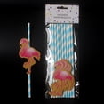 thumbnail image 5 of FRCOLOR  10 Pcs Para Jumbo Flamingo Straws Colorful Party Decorations, 5 of 6