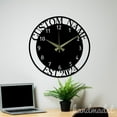 thumbnail image 2 of Handmadetneonsign Name Wall Clock Unique, Year Date Round Wall Clock, Text Oversize Wall Clock 55870, 2 of 5