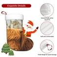 thumbnail image 5 of Yiaed Yak Print Christmas Stockings, Christmas Stockings Hanging Ornaments, Christmas Stockings for Family Christmas Holiday Decorations, 5 of 7