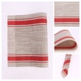 thumbnail image 2 of REGALWOVEN Placemats Set of 6 Vinyl Placemats for Kitchen Dining Table Decor Washable Heat Resistant Table Placemats Wipeable Table Mat Red 18*12in, 2 of 7