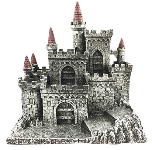 Ebros Medieval Castle Archway Fortress LED Light Display Stand For Miniature 