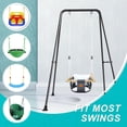 thumbnail image 7 of Foldable Swing Stand for Kids, Toddler Swing Sets for Backyard, Outdoor Metal Swing Frame for Baby Swings, Black, 7 of 7
