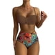 thumbnail image 1 of MKLEKYY Trajes De Baño Completo Mujer Womens Bikini Sets High Waisted Two Piece Swimsuits Floral Print Swimwear Swimsuits, 1 of 5