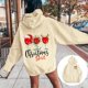 thumbnail image 2 of WILLBEST Sudadera de Mujer con Estampado de Letras, Sudadera con Capucha de Manga Larga y Bolsillos, Talla 41 XX-Grande, 2 of 7
