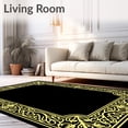 thumbnail image 2 of ODIKA 8'x10' Machine Washable Non-Slip Area Rug, Vintage Symmetrical Decorative Artwork High Traffic Rug, Black, 579231, 2 of 7