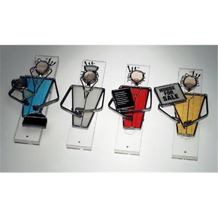 Judaica Kingdom SF-MZ-3203-29 Handmade Glass & Stained Glass Mezuzahs - Professionals Mezuzah II- Realtor, Teacher,