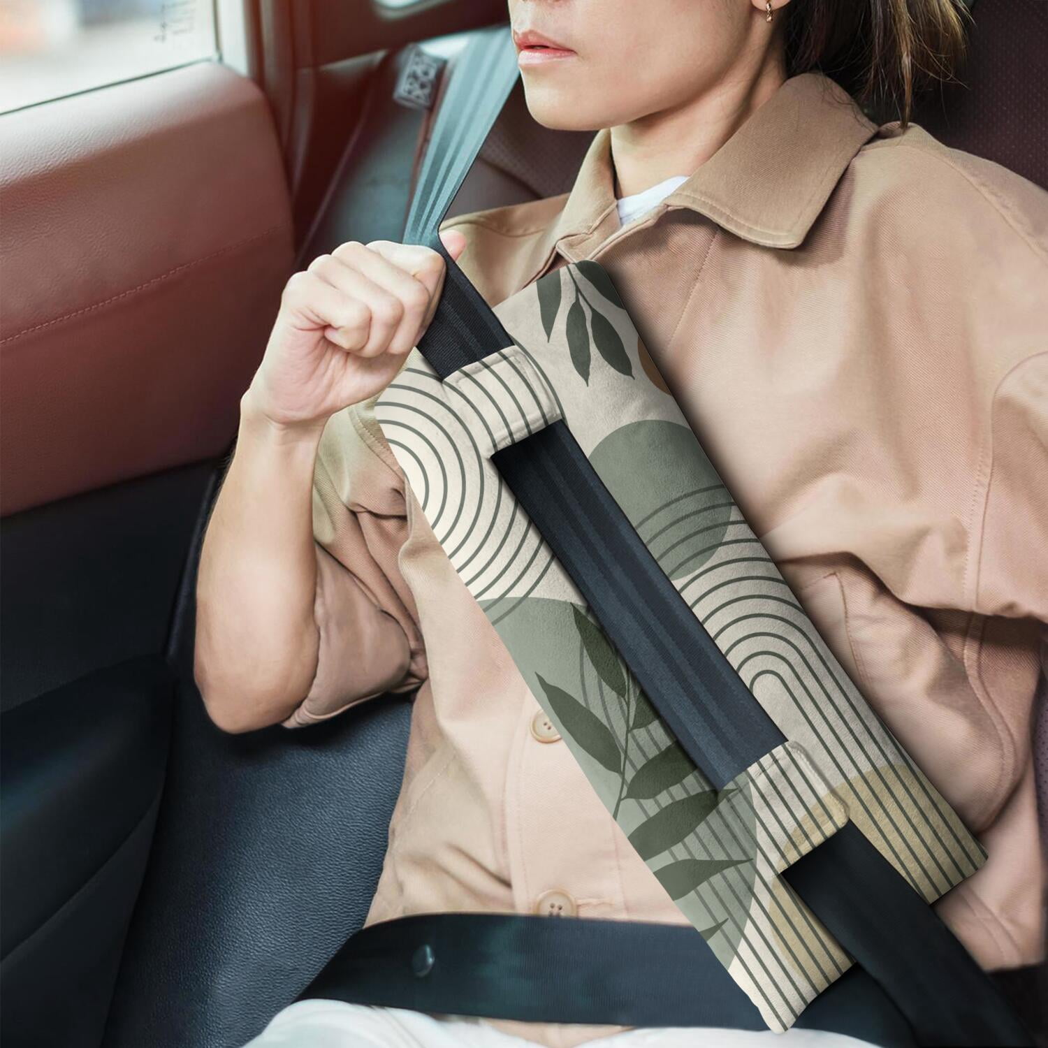 Recovery Seat Belt Cushion Multi-Surgery Support Pillow for Heart & Abdominal Procedures (Symmetrical Design)