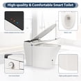 thumbnail image 5 of Smart Toilet with Heated Seat - Tankless One-Piece Design with Foot Sensor Flush & Night Light, 5 of 12