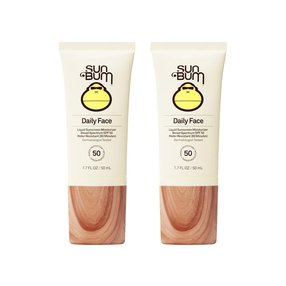 Loción solar facial Sun Bum Daily SPF 50, 50 mL (paquete de 2)