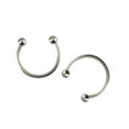 thumbnail image 4 of Steel Ear Rings Corrosion Resistant Polished Earrings Body Jewelry Supplies Silver, 4 of 6