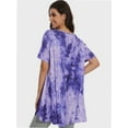 thumbnail image 4 of Women's Plus Size Short Sleeve Tunic Top - Casual Loose Fit Flare Swing T-Shirt, Basic Comfort, 4 of 6