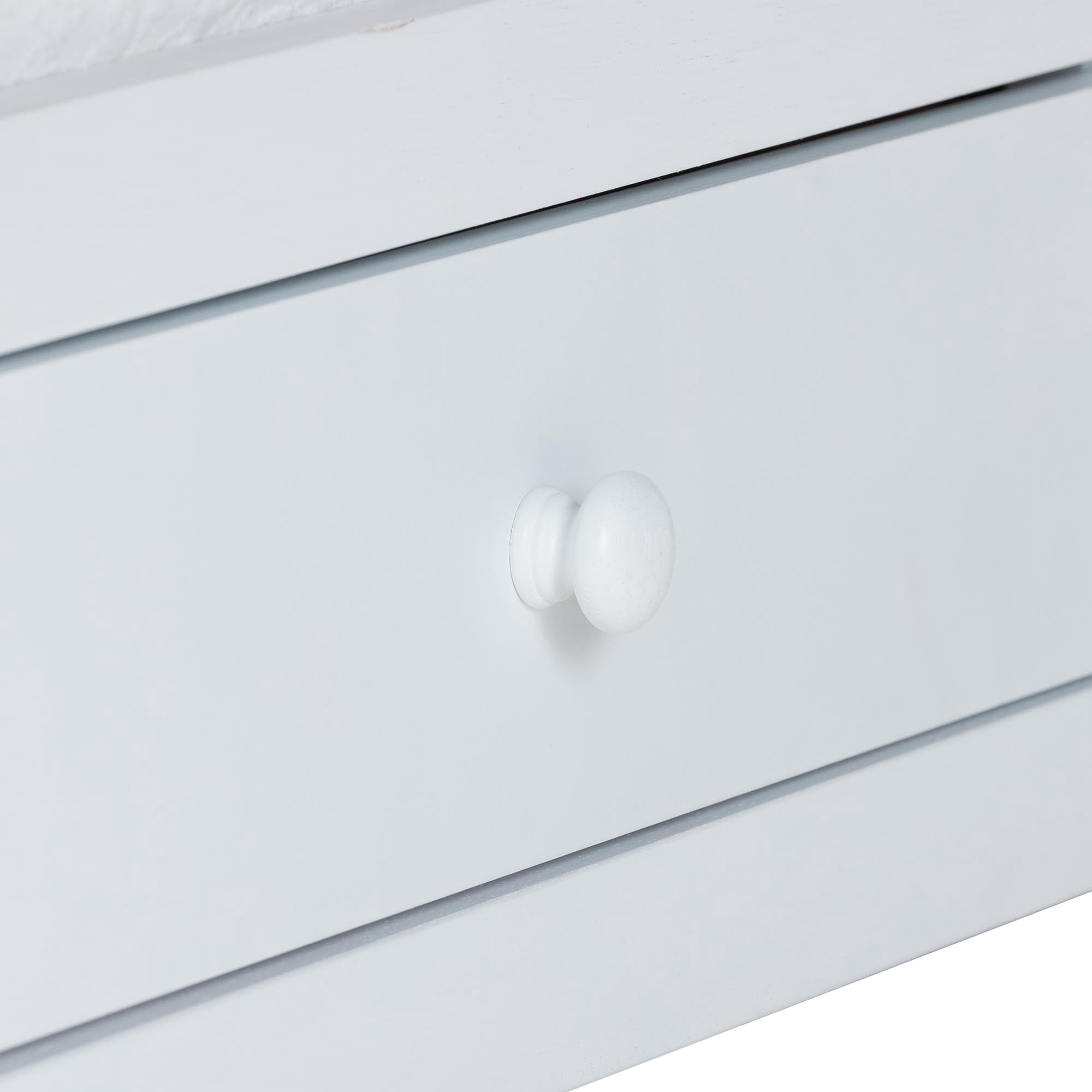Baxton Studio Lucera Mid-Century Modern Platform Bed, Twin, White