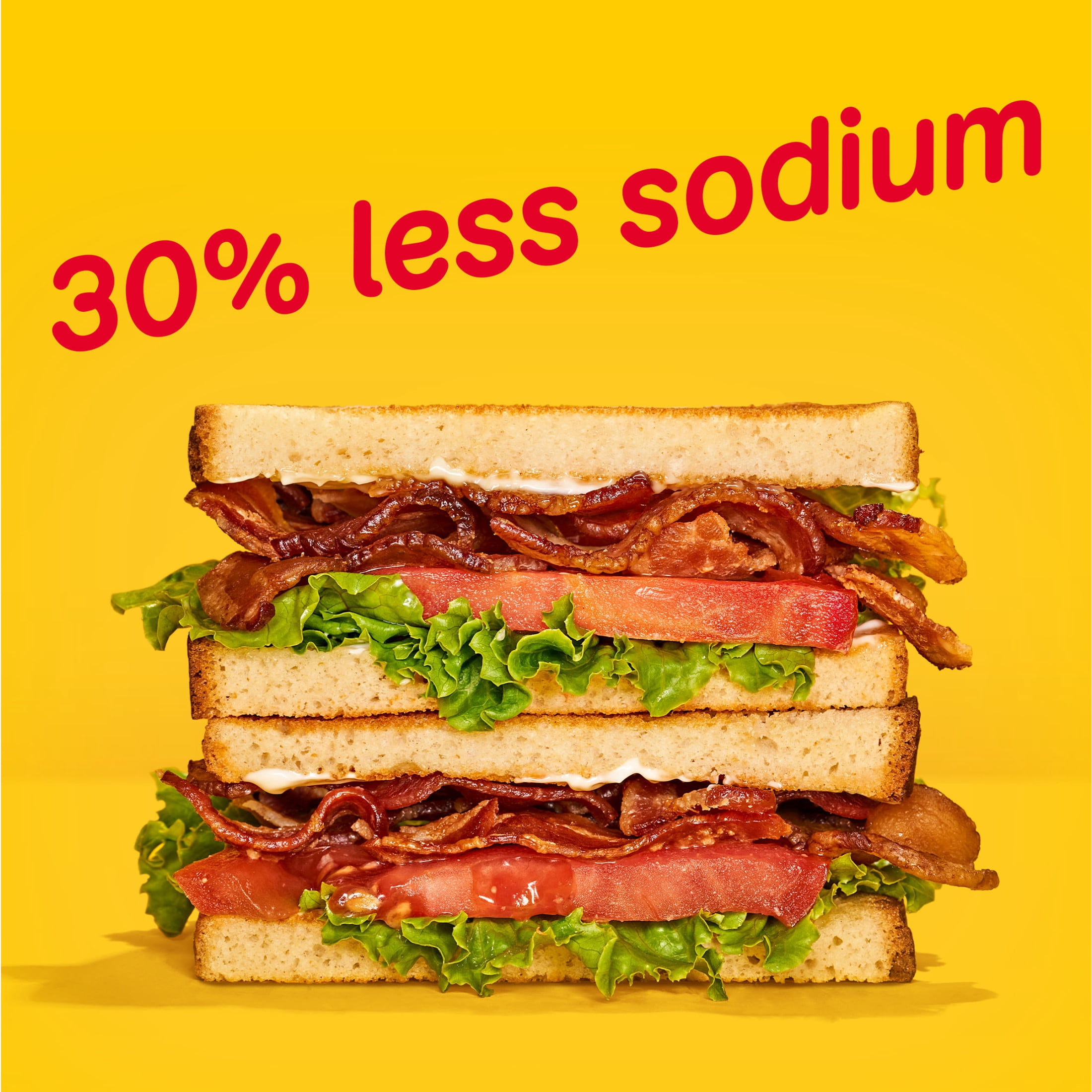 Oscar Mayer Naturally Hardwood Smoked Bacon 30% with Lower Sodium, 16 oz Pack, 17-19 slices