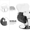 thumbnail image 3 of Sillón Barbero Onof  BC-001 Hidráulico Silla Estética Color Blanco, 3 of 5