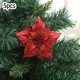 thumbnail image 2 of 5Pcs Christmas Glitter Artificial Poinsettia Flowers Xmas Poinsettia Artificial Wedding Flowers Decorations Xmas Tree Ornaments for Party Favors, 5.6inch, 2 of 5