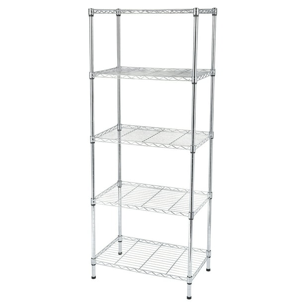 5 Tier Wire Shelving Unit Easily Add, Adjustable Shelving Units For Closet