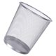 thumbnail image 2 of Bote de basura de hierro de malla con tapa abierta, cesto de basura redondo bien ventilado de gran capacidad para oficina en casa, 2 of 10