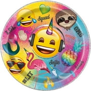 Emoji Paper Dinner Plates, 9in, 8ct