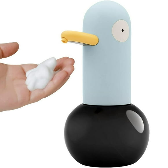 AMERTEER Automatic Soap Dispenser 400ml Touchless Foaming Soap Dispenser Rechargeable Duck Pattern Foam Sanitizer Soap Dispenser for Kitchen Bathroom Restaurant Office