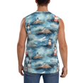 thumbnail image 4 of Balery Sea Marine And Lighthouse Camisetas sin mangas para hombre, absorbe la humedad y protege contra el mal olor.-X-Large, 4 of 7