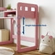 thumbnail image 3 of QinaQin Escritorio de estudio infantil con silla, mesa de madera con cajones de tela amplios y porta plumas integrado, ideal para tareas, estudio y organización diaria, 3 of 7