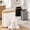 Beige-Large, variant on Grey Medium Free Standing Toilet Paper Storage Container Holds Up To 9 Mega Rolls