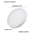 thumbnail image 3 of Lampara LED Redonda Vimi 24W Para Sobreponer, 3 of 6