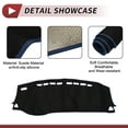 thumbnail image 3 of Unique Bargains Dashboard Dash Cover for Nissan-Kicks 2017-2020 Interior Dashboard Mat Suede Silicone Blue, 3 of 6